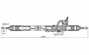 Рейка рулевая Toyota Land Cruiser, 1998-2002 