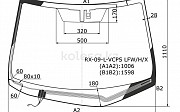 Стекло лобовое с обогревом щеток Lexus RX 350, 2008-2012 Астана