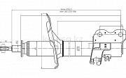 Стойка передняя Nissan X-Trail, 2001-2004 