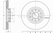 Диск тормозной перед Audi A4, 2000-2006 