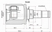 Шрус внутренний Toyota Land Cruiser, 2007-2012 Астана