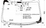 Стекло лобовое с обогревом щеток Kia Sportage, 2010-2014 