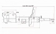 Стойка передняя Nissan Teana, 2003-2008 Алматы