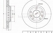 Диск тормозной перед Renault Fluence Алматы