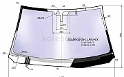 Стекло лобовое атермальное с обогревом щеток Lexus GS 300, 2007-2011 