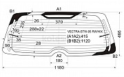 Стекло заднее с обогревом Opel Vectra, 1995-1999 Алматы