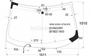 Стекло лобовое с обогревом щеток Mitsubishi Outlander, 2005-2009 Алматы