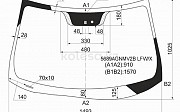 Стекло переднее правое опускное Lexus LX 570, 2007-2012 