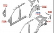 Заднее крыло (Original) Hyundai Tucson 21-22 Hyundai Tucson, 2020 Алматы