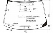 Стекло лобовое Volkswagen Golf, 2004-2008 Нұр-Сұлтан (Астана)