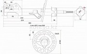 Стойка передняя Honda Fit, 2001-2007 Астана