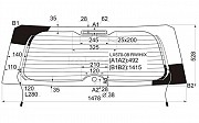 Стекло заднее с обогревом Lexus LX 570, 2007-2012 