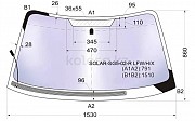 Стекло лобовое атермальное с обогревом щеток Subaru Forester, 2002-2005 Талғар