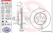 Диск тормозной перед Mercedes-Benz C 180, 2006-2011 Алматы