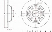 Диск тормозной Audi A3, 2003-2005 Шымкент