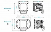 Светодиодные фары Aurora, ALO-2-E12KR Алматы