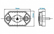 Светодиодная подсветка авто Aurora ALO-Y-2-D1 (Белый) Алматы