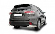 Toyota Highlander защита заднего бампера Алматы