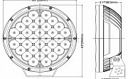 Фонари круглые дальнего света Nova Алматы